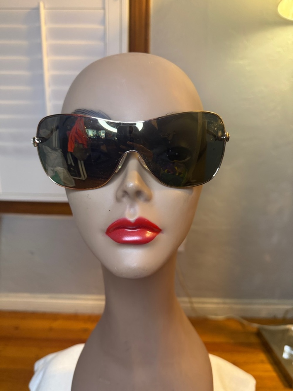 Roberto Cavalli Women's Shield Sunglasses in Dark Brown Lenses